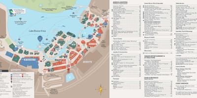 Карта парк забаў Disney